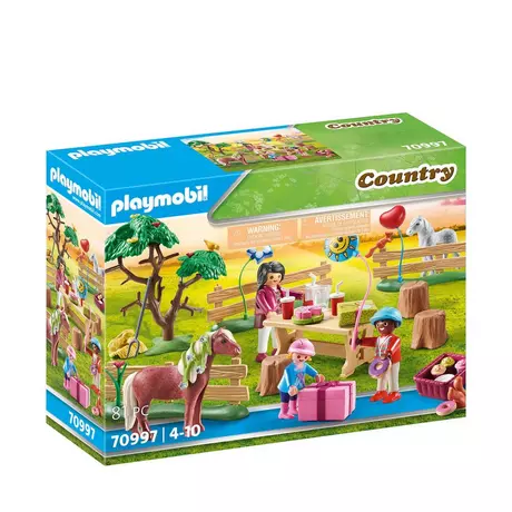Playmobil  70997 Festa di compleanno per bambini sul pony 
