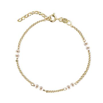 Bracelet chaînette avec perle