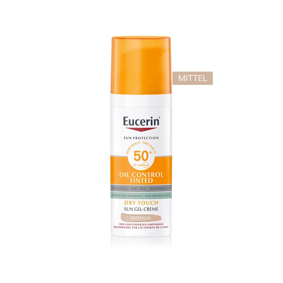 Eucerin Sun Face Oil Control Gel-Creme Tinted medium LSF 50+  