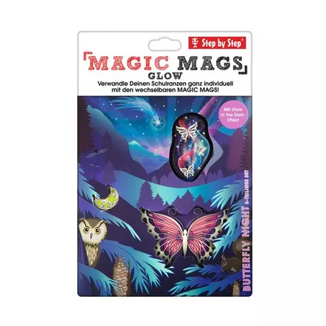 Step by Step Déco set pour sac à dos Magic Mags Butterfly Night Multicolor