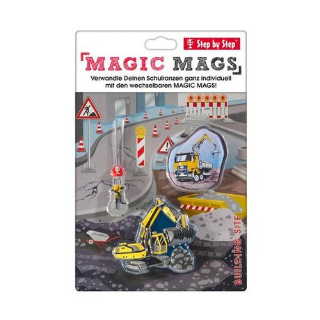 Step by Step Tornister Anhänger Set MAGIC MAGS, Building Site 