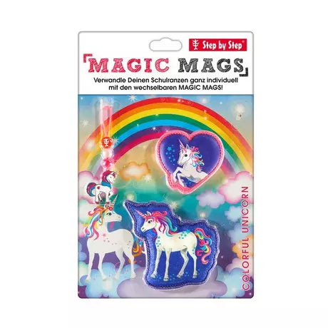 Step by Step Deco set per zaino Magic Mags Colorful Unicorn Multicolore