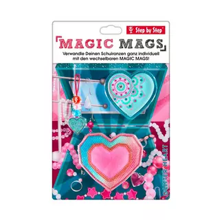 Step by Step Deco set per zaino Magic Mags Glitter Heart Multicolore