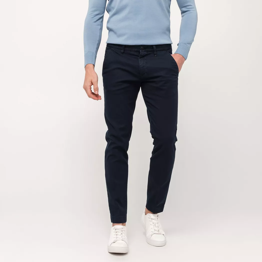 Marc O' Polo - Chinohose, Tapered Fit, für Herren, Marine, Größe W31/L34