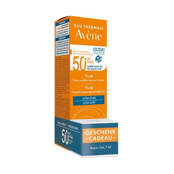 Image of Avene Sonnenfluid SPF 50+ mit Hydrance Aqua Gel-Creme gratis - Set