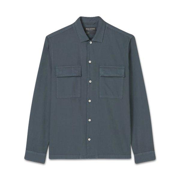 Image of Hemd, Langarm Herren Blau L