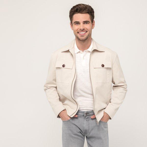 Image of Jacke Mit Reissverschluss Herren Ecru S