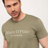 Marc O'Polo T-Shirt T-Shirt Logo Verde Scuro Oliva