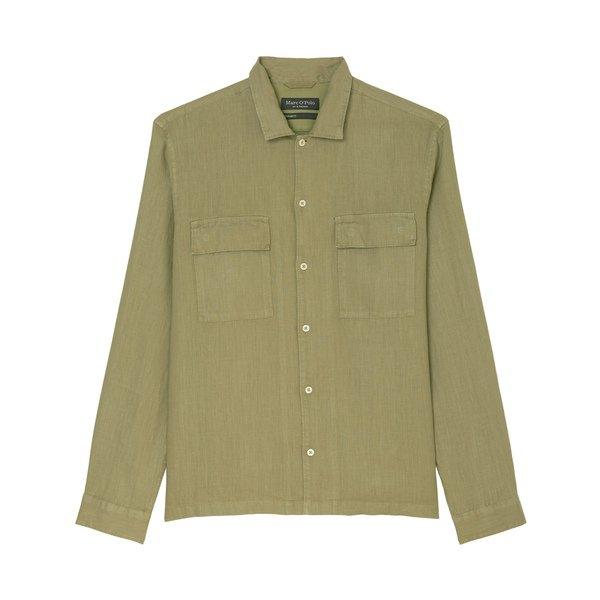 Image of Hemd, Langarm Herren Dunkelgrün S