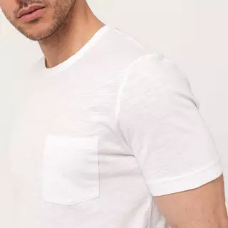 Marc O'Polo T-Shirt T-SHIRT SLABYARN Weiss
