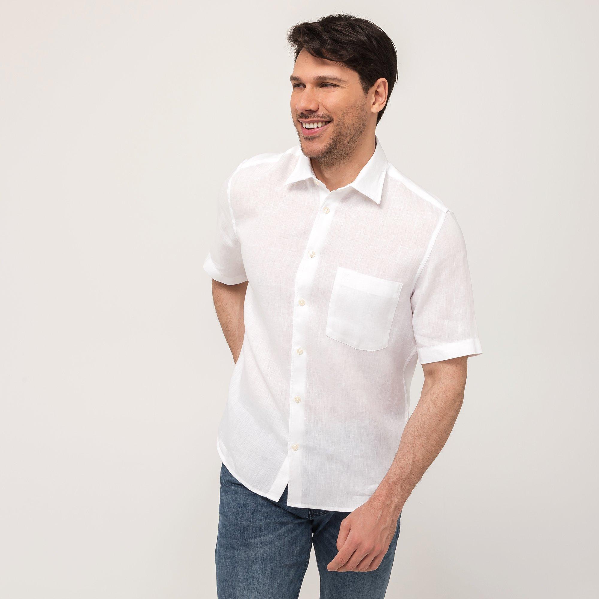Marc O'Polo Leinenhemd, kurzarm | online kaufen - MANOR
