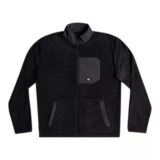 QUIKSILVER Collar Zip Fleece Veste en polaire sans capuche Noir