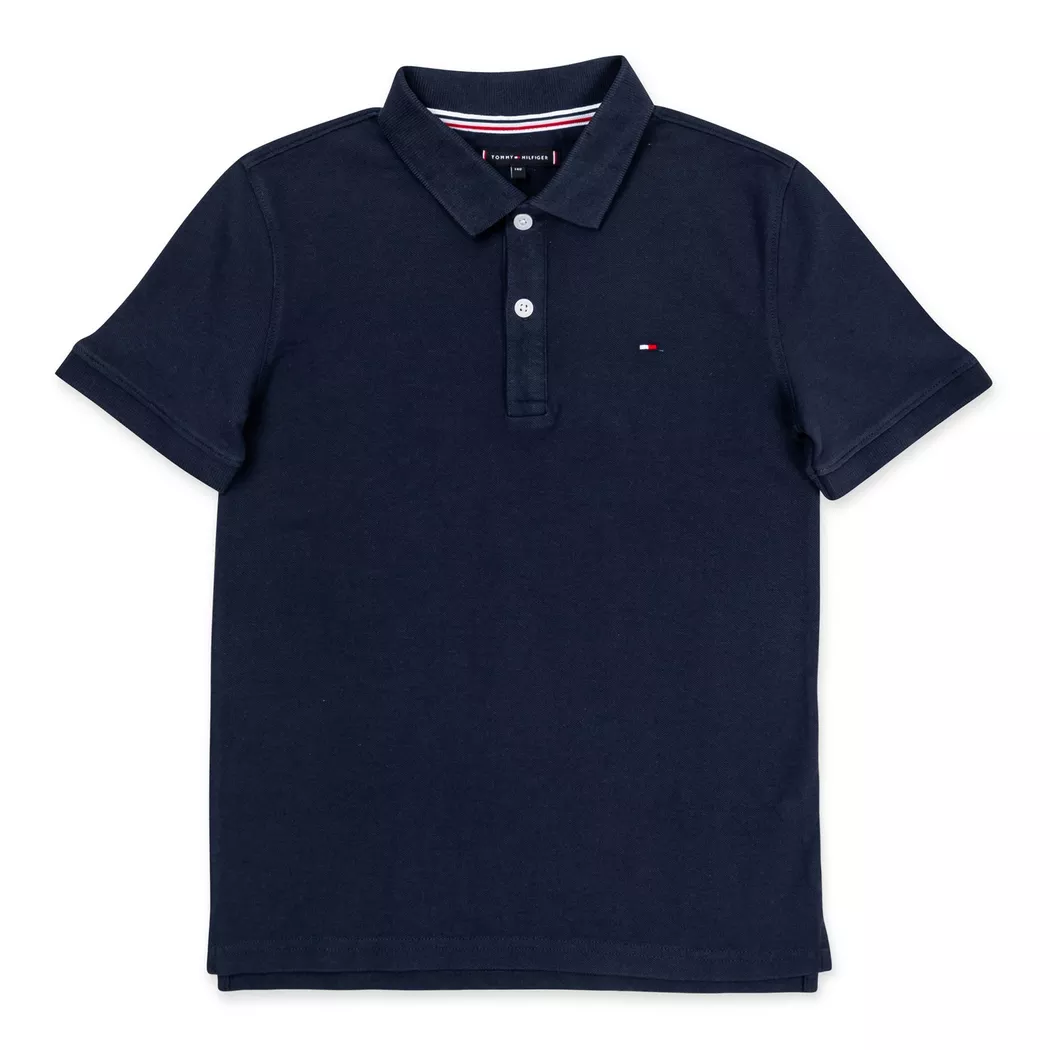 Tommy Hilfiger - Poloshirt, kurzarm, 8A, Marine