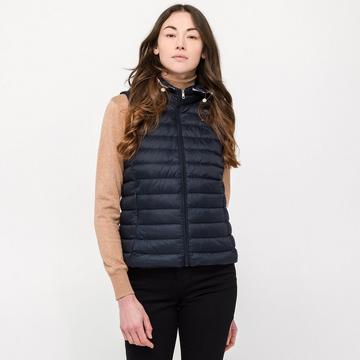 Gilet imbottito con cappuccio