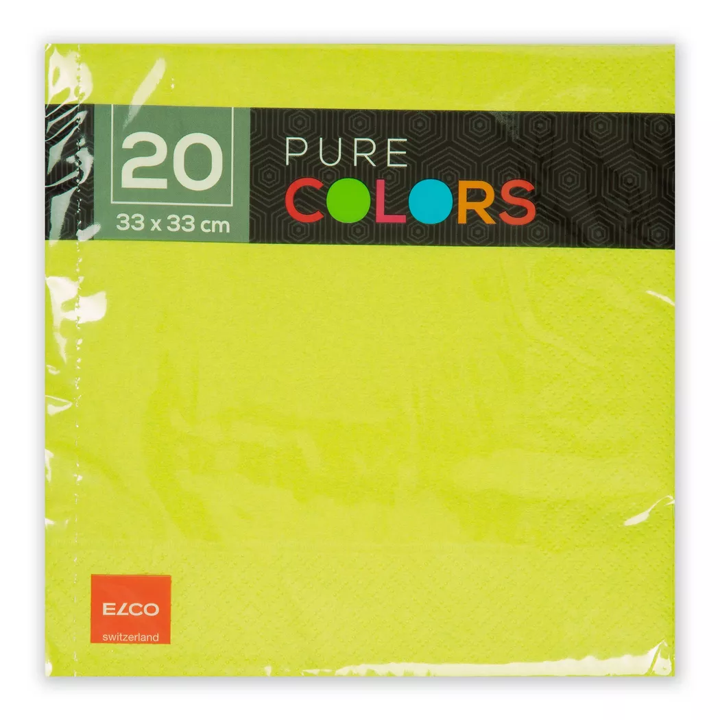 elco - Papierservietten, 20 Stück, 33cm, Kiwi