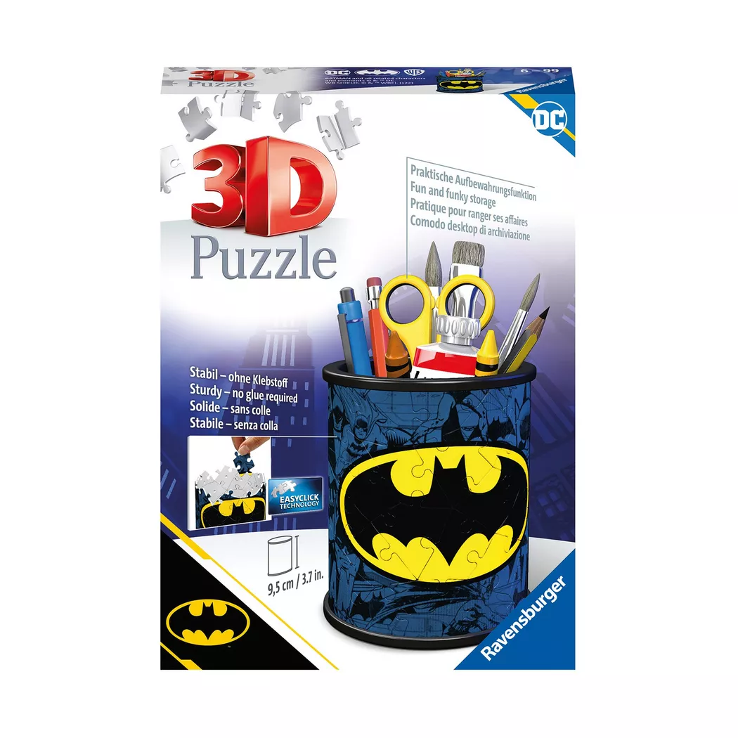 Ravensburger - Batman Stiftehalter, 3D Puzzle, Multicolor