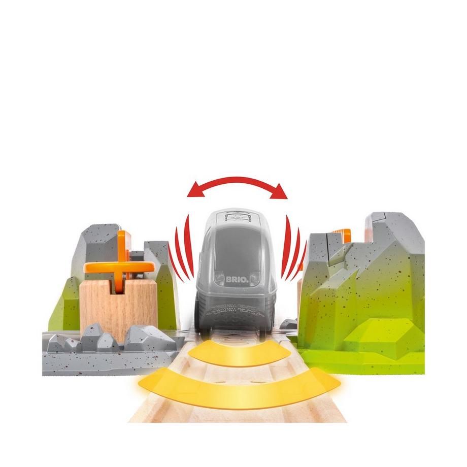 BRIO  Smart Tech Sound Abenteuer-Bahnübergang 