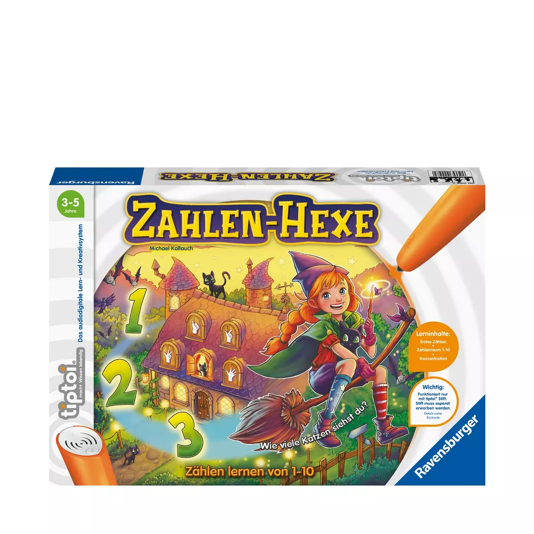tiptoi - Tiptoi® Zahlen-Hexe, Tiptoi® Zahlen-Hexe DT., Multicolor
