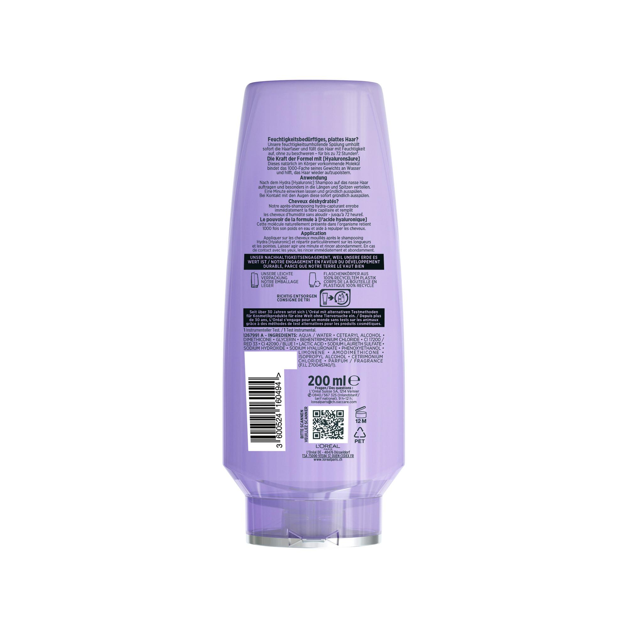 L'Oréal Paris Hydra Hyaluronic Démêlant Hydra-Capturant 72H 