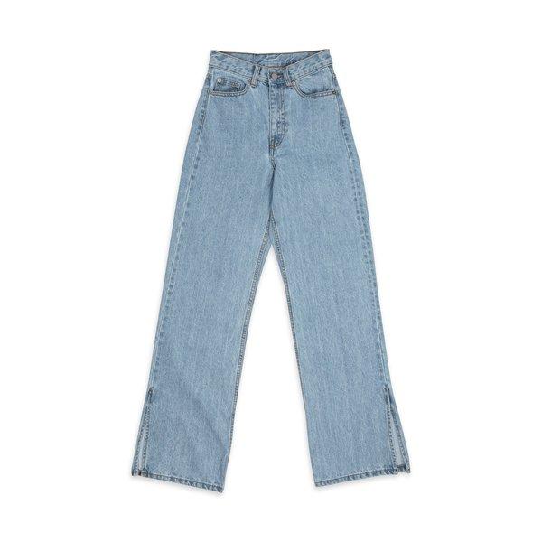 Image of Jeans, Straight Leg Fit Damen Bleached Blau W24