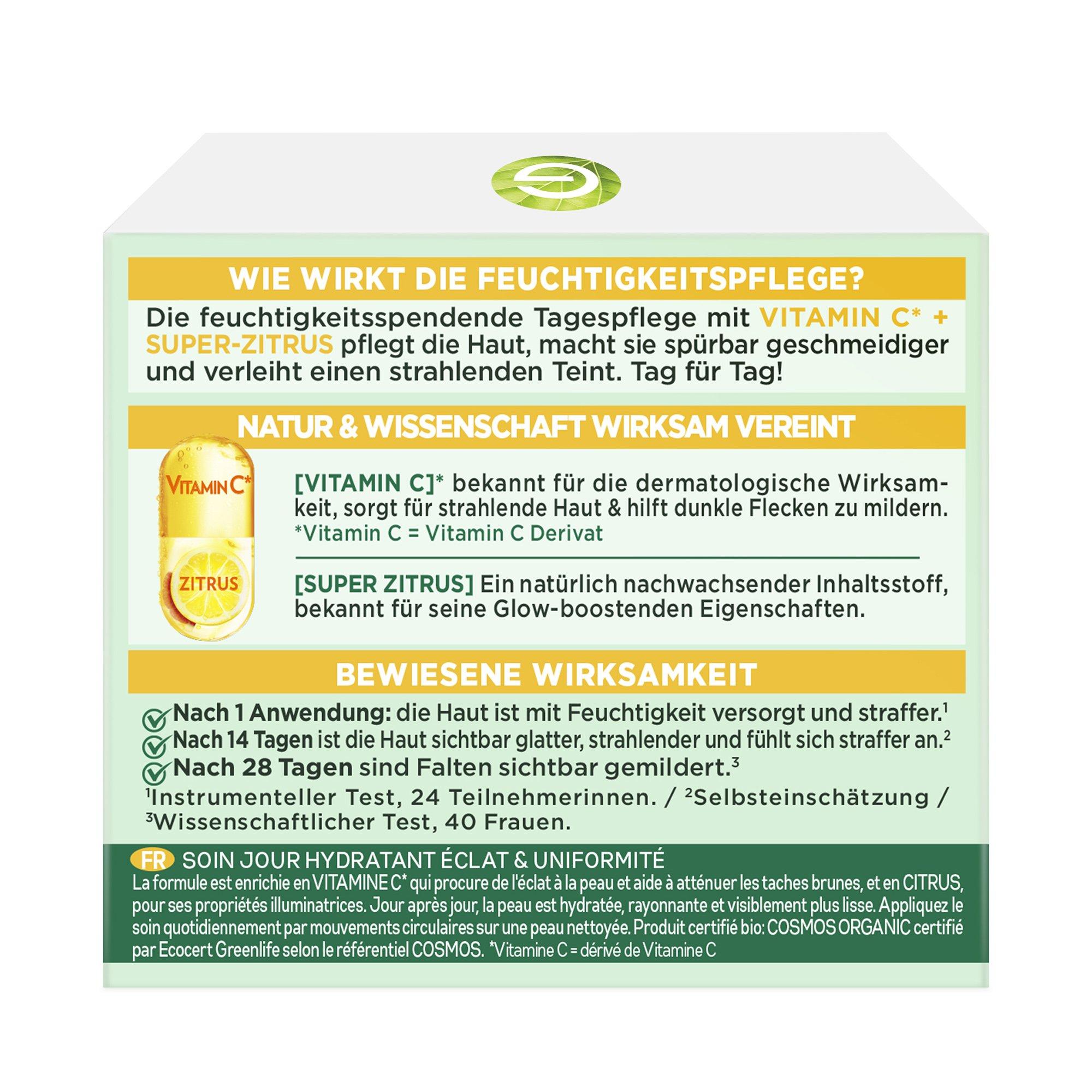 GARNIER   Bio Vitamin C* Glow Feuchtigkeitspflege 