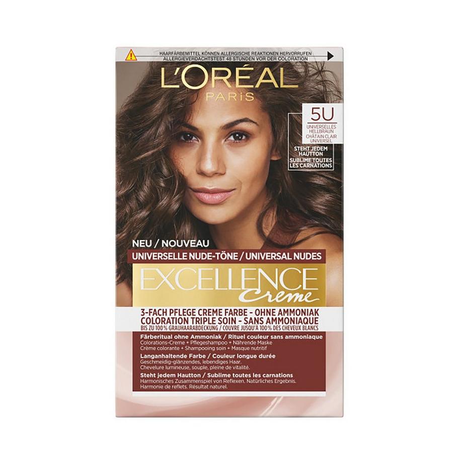 L'Oréal Paris EXCELL UNIV NUDES LT BROWN 5U 398 Excellence Universal Nude Shades 