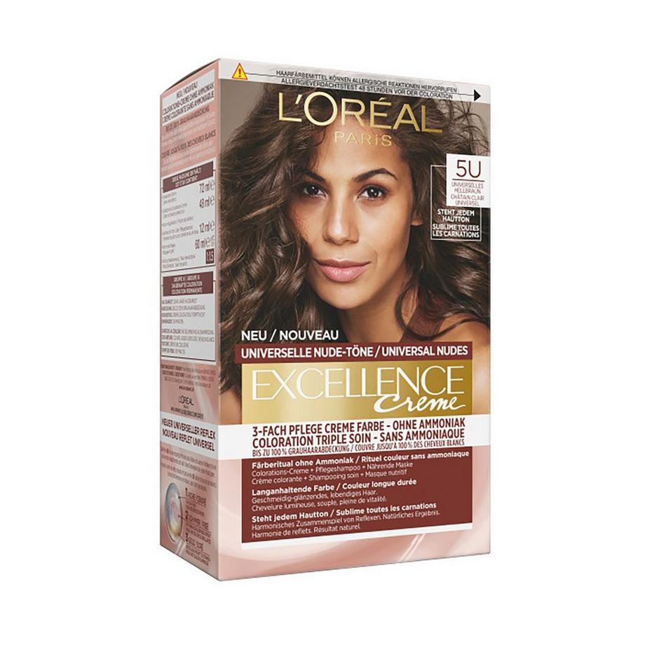 L'Oréal Paris EXCELL UNIV NUDES LT BROWN 5U 398 Excellence Universal Nude Shades 