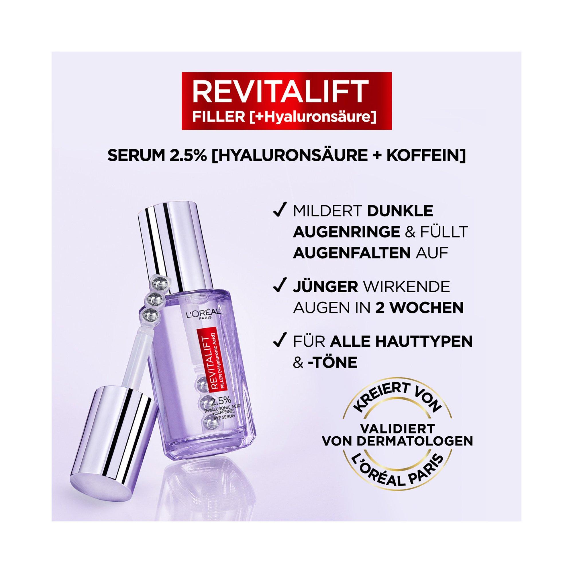 L'Oréal Paris OAP RVTL FILLER EYE SERUM BA20 370 Revitalift Filler Augenserum 