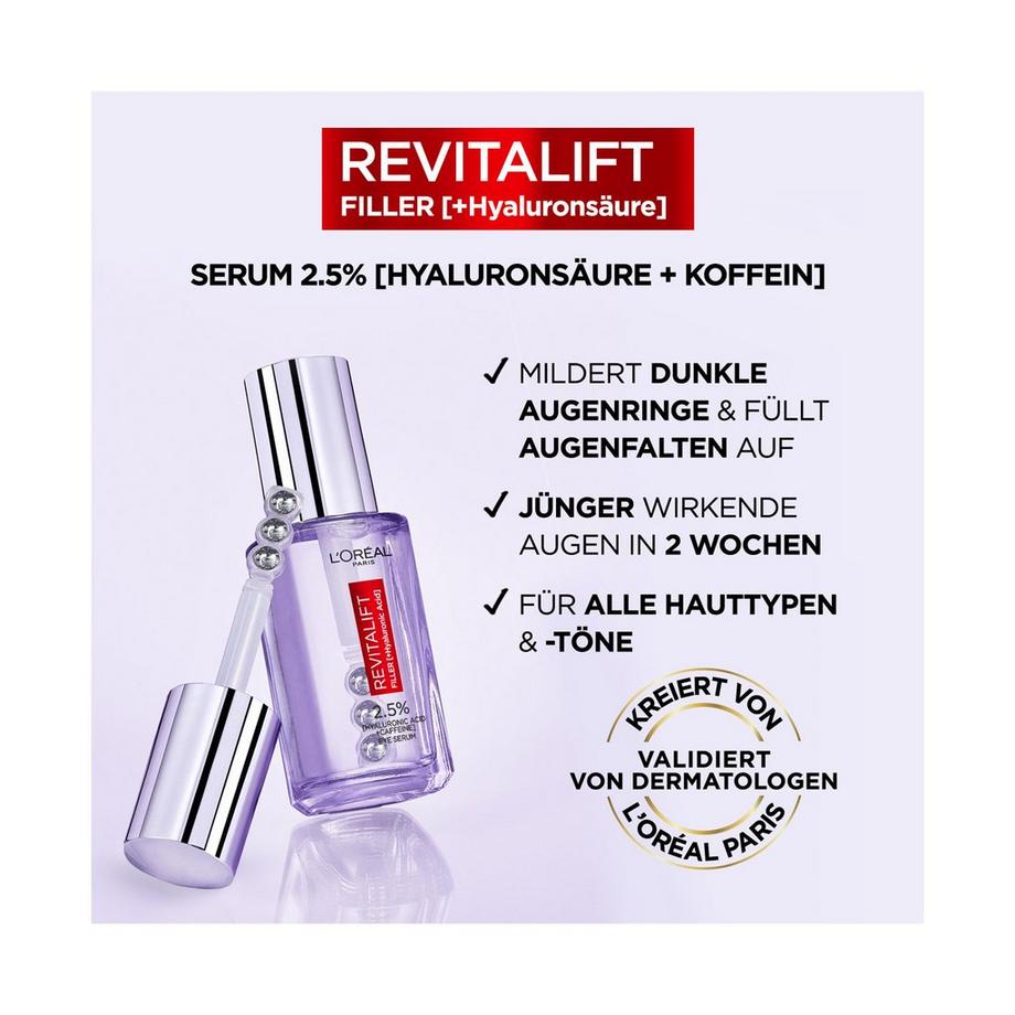 L'Oréal Paris OAP RVTL FILLER EYE SERUM BA20 372 Revitalift Filler Sérum Yeux 