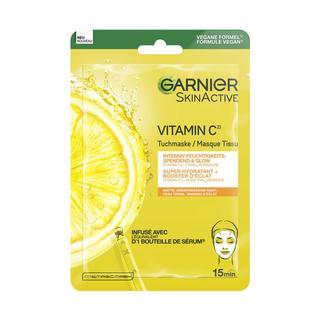 GARNIER SKIN ACTIVE GAR TISSUE MASK VITAMINC SA28GR 142 Masque Tissu super hydratant + booster d'éclat Vitamine C 