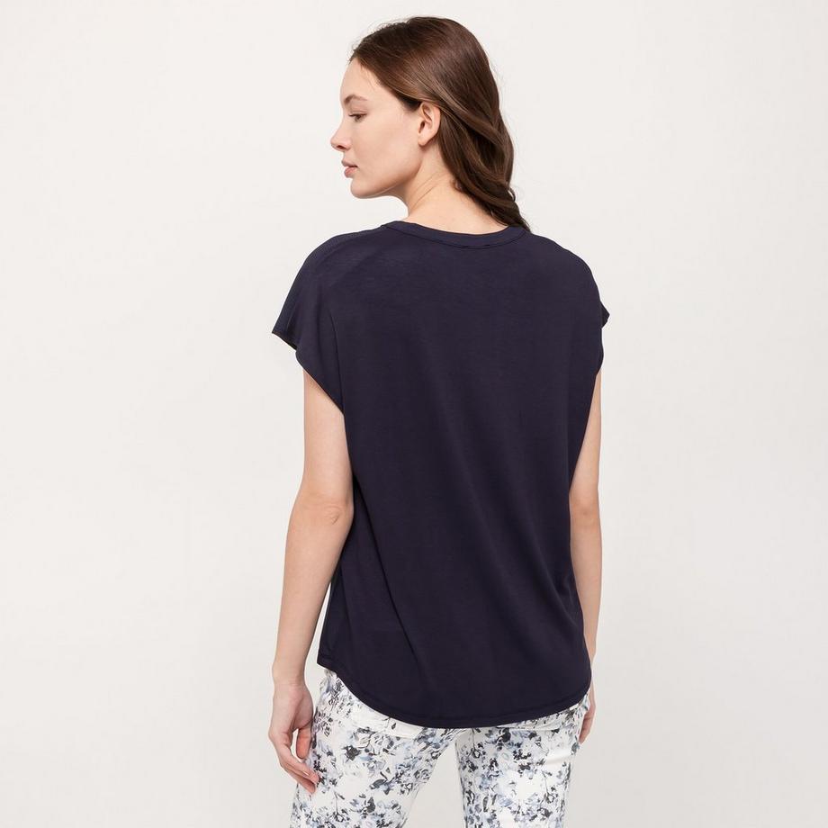 S. Oliver Red Label T-shirt tunique col en V coupe ample  
