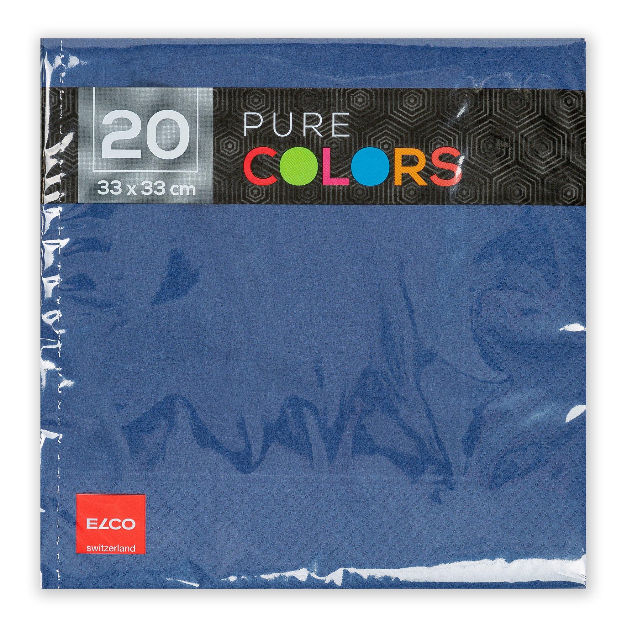 elco Papierservietten, 20 Stück Pure Colors 