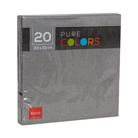 elco Papierservietten, 20 Stück Pure Colors 