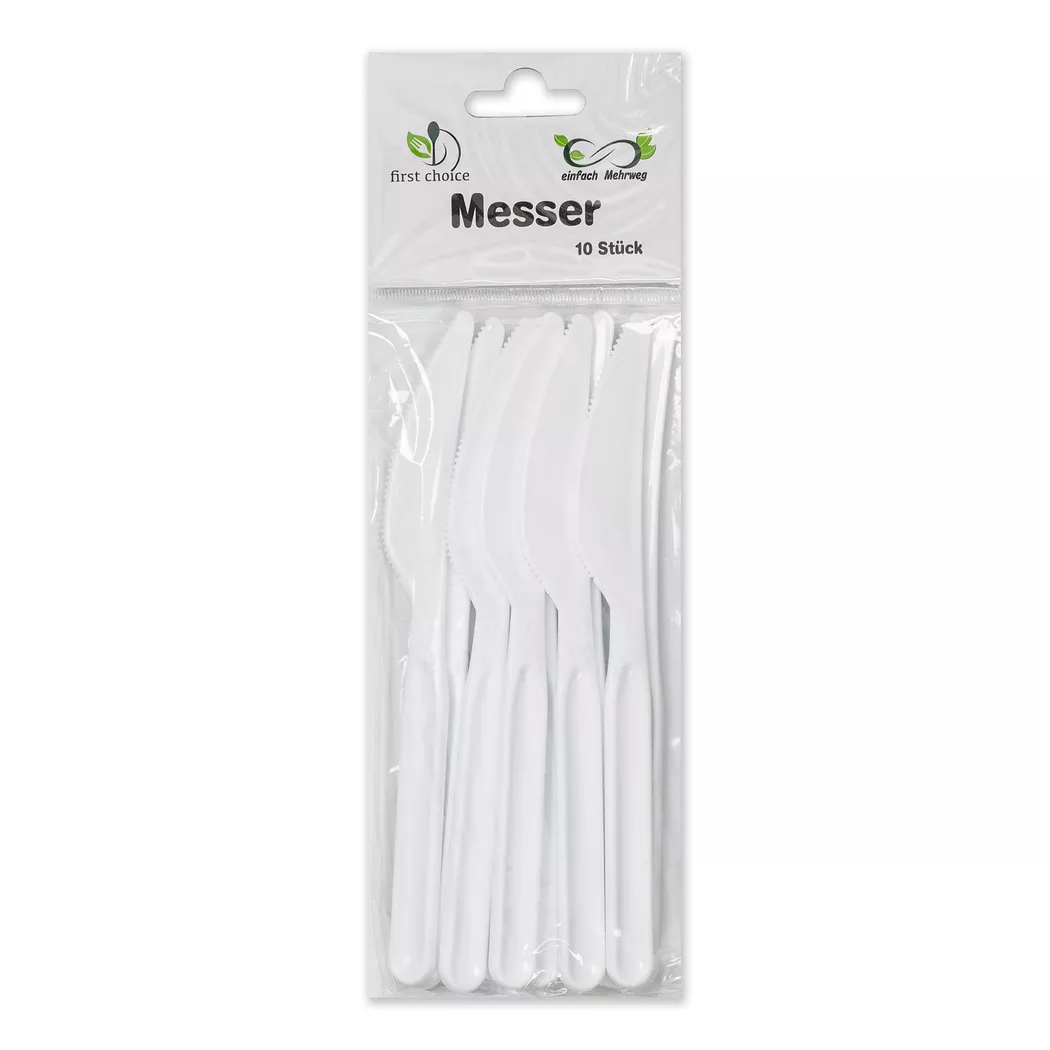 - Messer, 10Stk, 14cm, Weiss