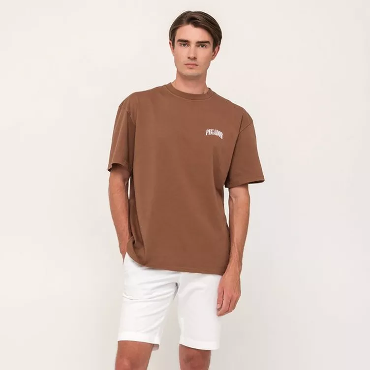 PEGADOR Hose PGDR The Life We Chose Oversized Tee washed mushroomonline kaufen MANOR