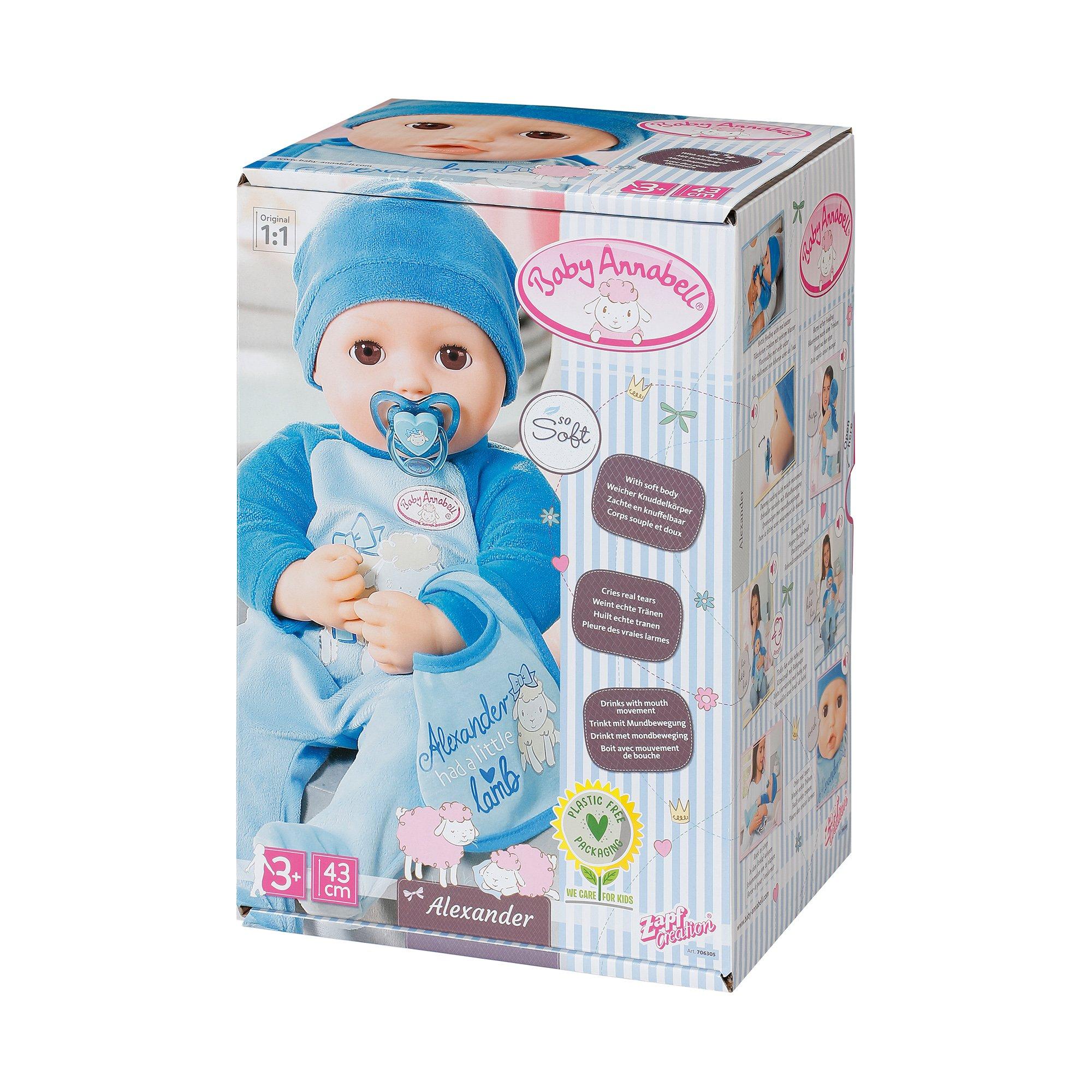 Zapf creation  Bambola Baby Alexander, 43cm 