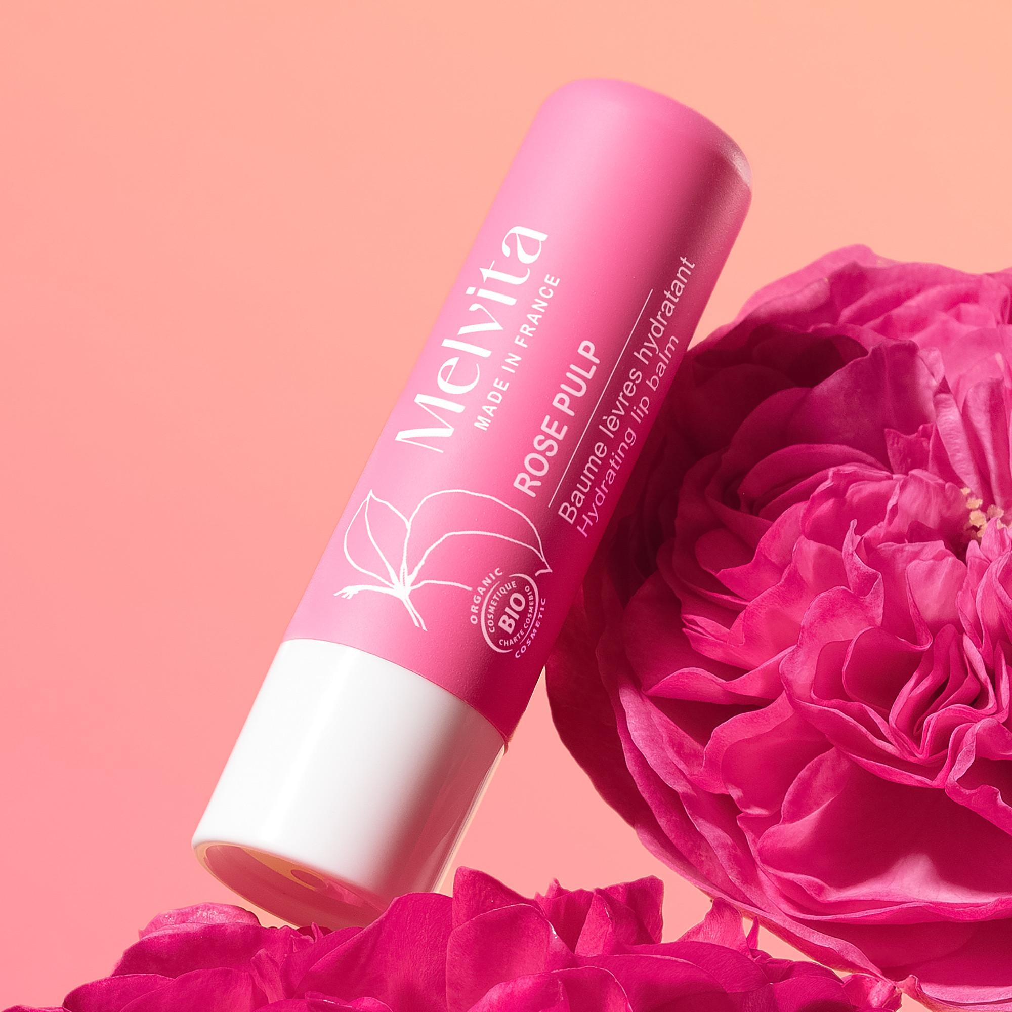 Melvita  Rose Pulp Feuchtigkeitsspendender Lippenbalsam 