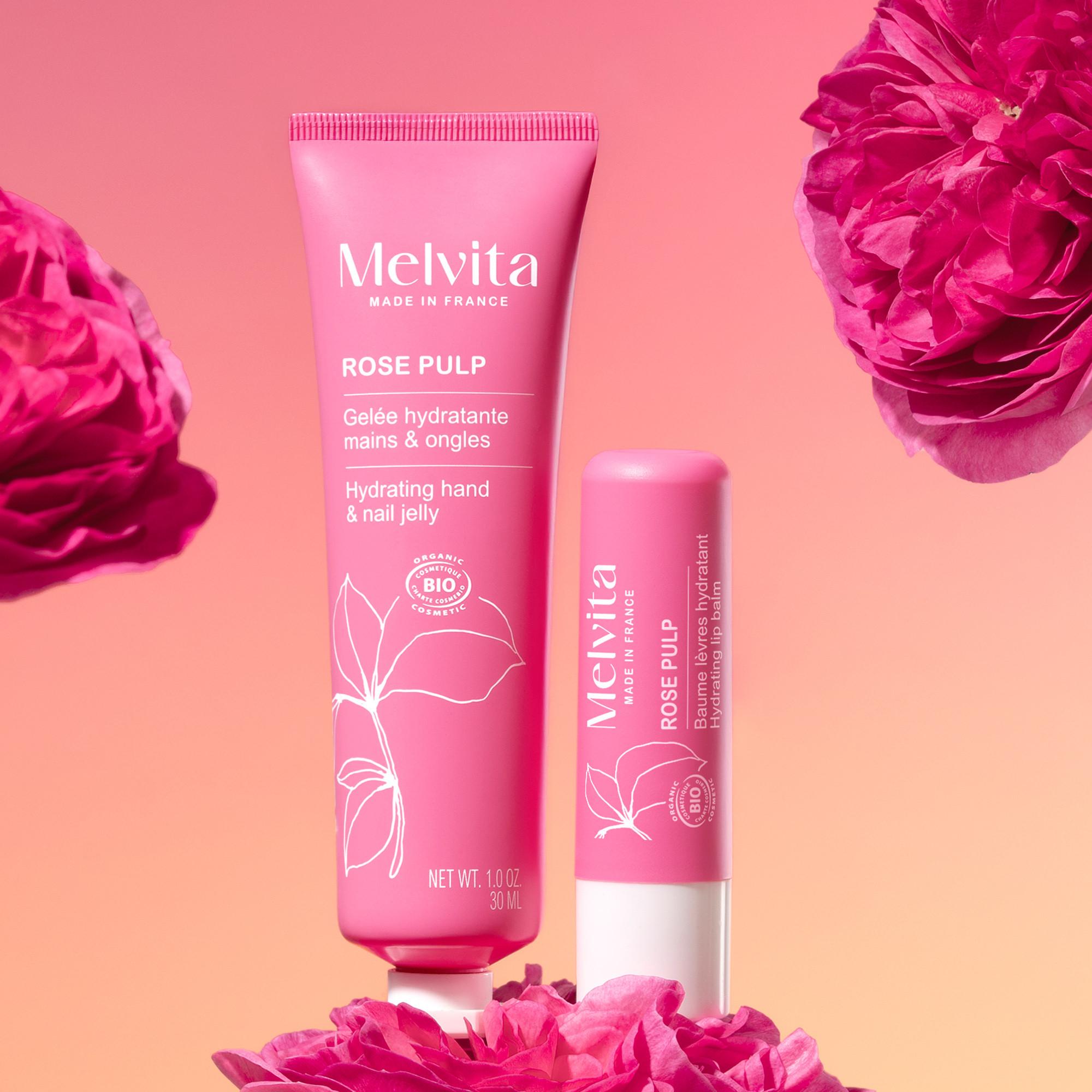 Melvita  Rose Pulp Feuchtigkeitsspendender Lippenbalsam 