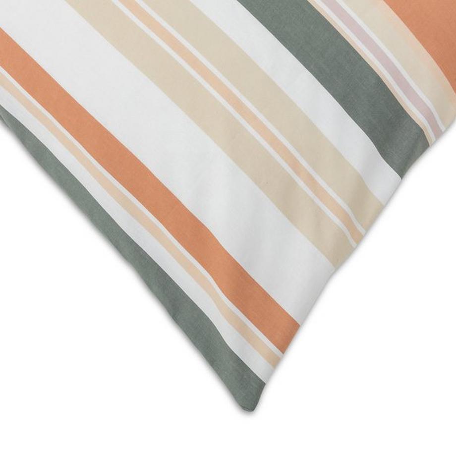 Manor Ketar Taie d'oreiller en satin rayée  