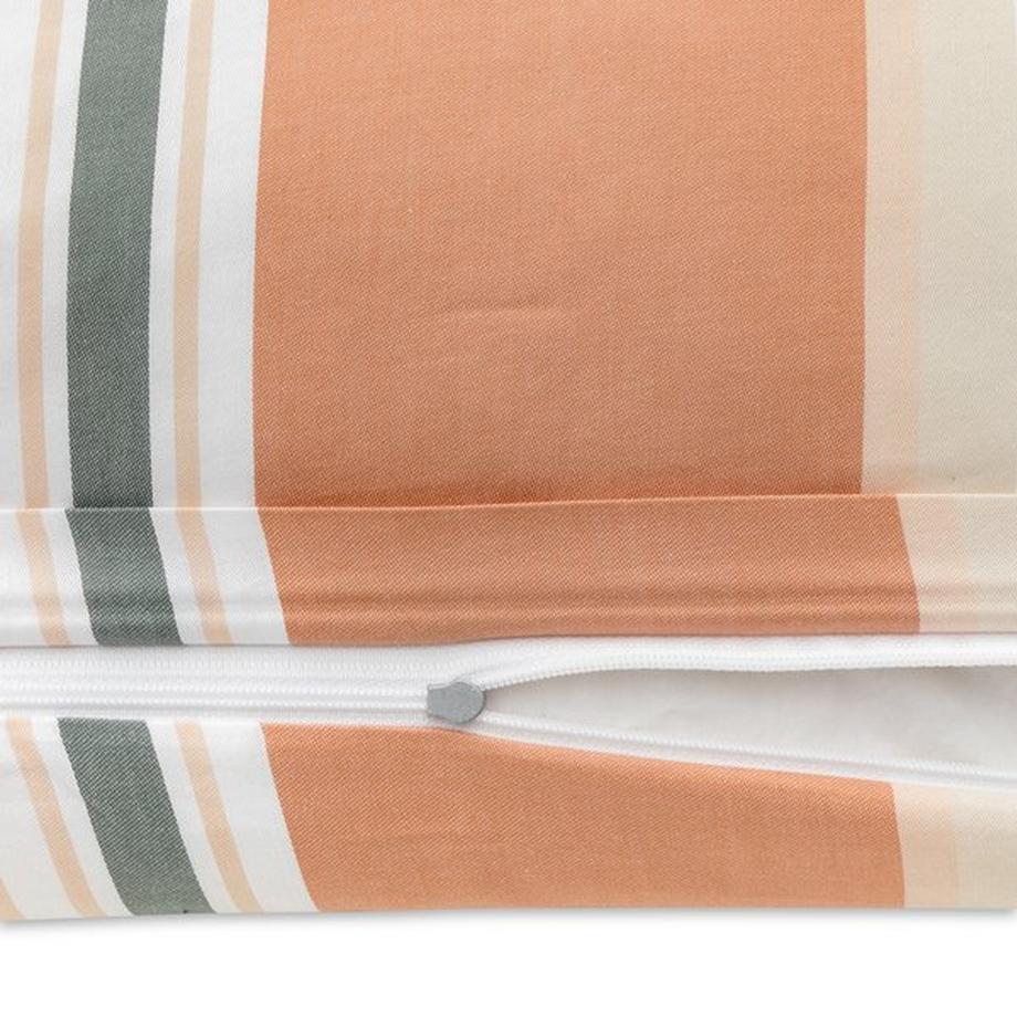 Manor Ketar Taie d'oreiller en satin rayée  