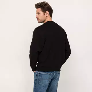 Calvin Klein Jeans Sweat-shirt TWO TONE MONOGRAM CREW NECK Noir