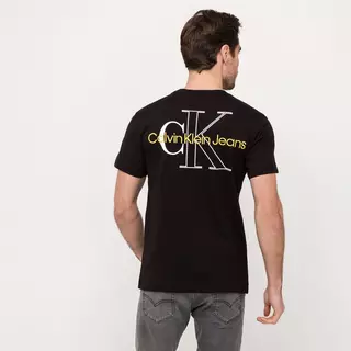 Calvin Klein Jeans T-Shirt TWO TONE MONOGRAM BACK LOGO T-SHIRT Black