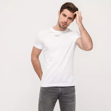 Calvin Klein Jeans T-Shirt STACKED LOGO TEE Blanc