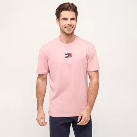TOMMY JEANS T-Shirt TJM TOMMY BADGE TEE Pink