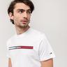 TOMMY JEANS T-Shirt TJM ESSENTIAL FLAG TEE Weiss