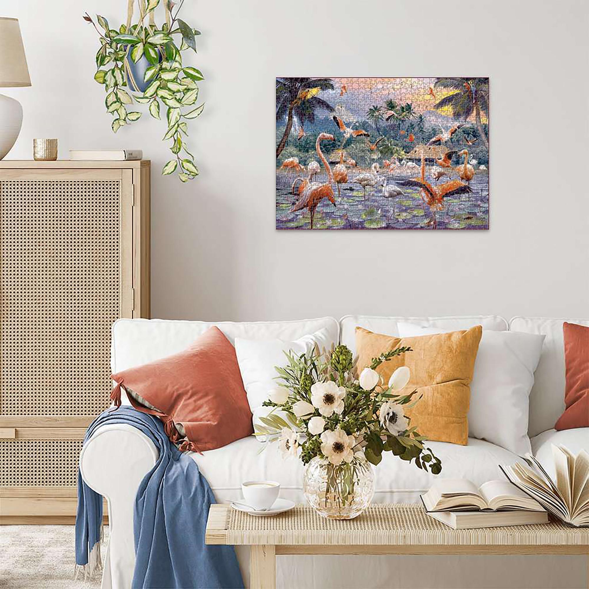 Ravensburger  Puzzle, Pinke Flamingos - 1000 Teile 