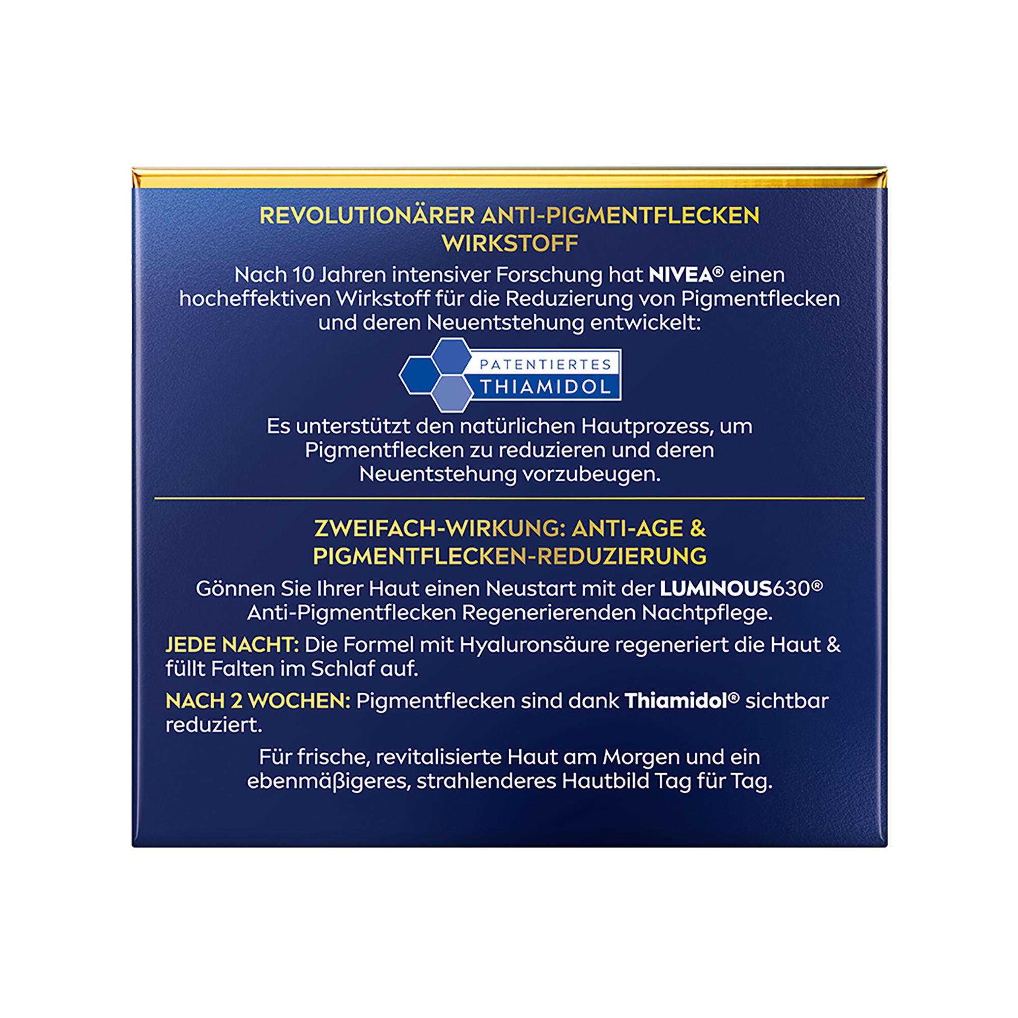 NIVEA Cellular Luminous630® Anti-Pigmentflecken Nachtcreme 