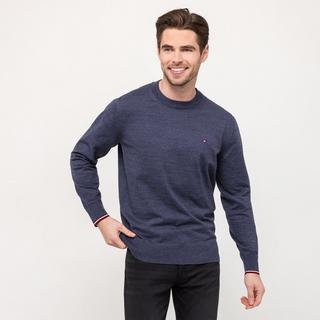 TOMMY HILFIGER TIPPED PIMA CTN MOULINE C-NK Pullover 