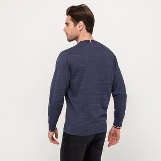 TOMMY HILFIGER TIPPED PIMA CTN MOULINE C-NK Pullover 