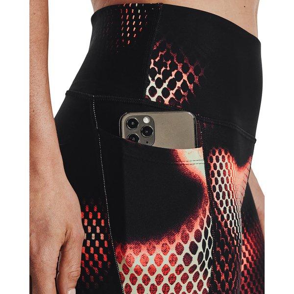 UNDER ARMOUR Heatgear Armour Baselayer Sport Tights, 7/8-Länge Rot Bedruckt